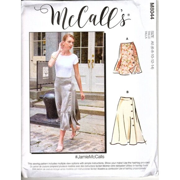 McCall's M8044 Misses 6 to 14 Mini and Maxi Skirts Uncut Sewing Pattern - Picture 1 of 2